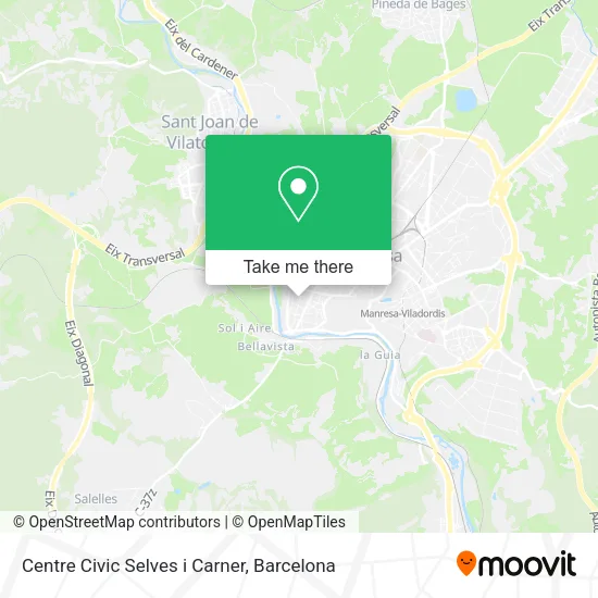 Centre Civic Selves i Carner map