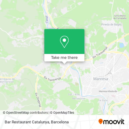 Bar Restaurant Catalunya map