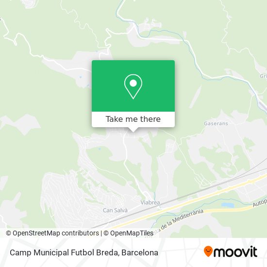 Camp Municipal Futbol Breda map