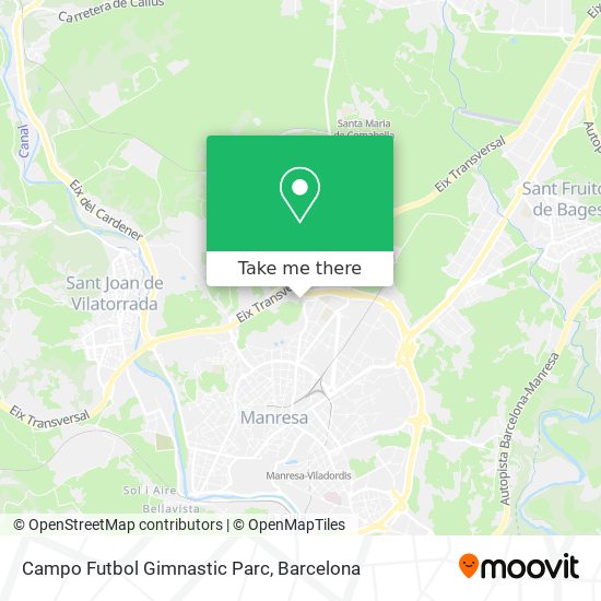 Campo Futbol Gimnastic Parc map