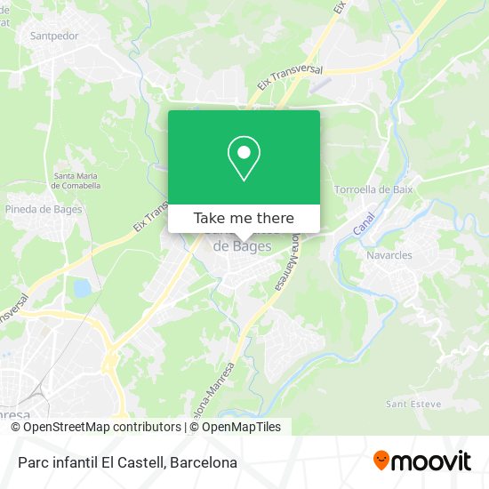 Parc infantil El Castell map