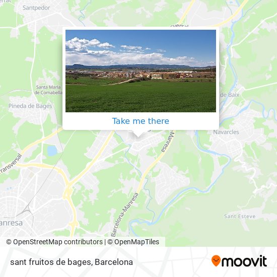sant fruitos de bages map