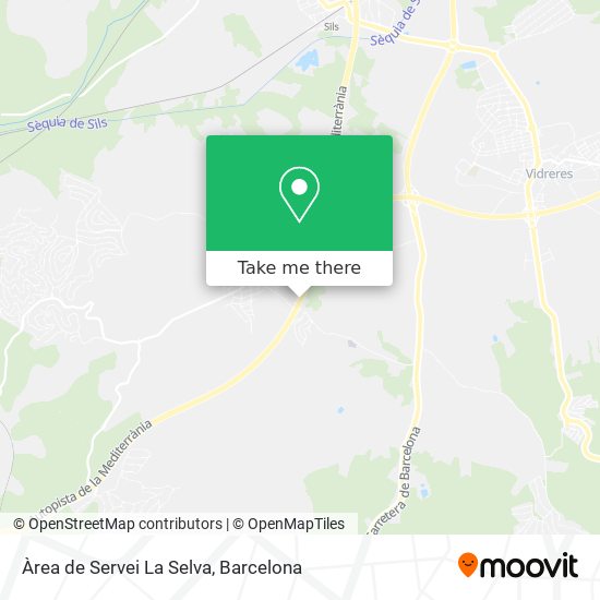 Àrea de Servei La Selva map