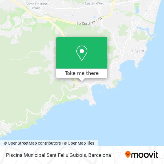 Piscina Municipal Sant Feliu Guixols map