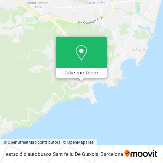 estació d'autobusos Sant feliu De Guíxols map