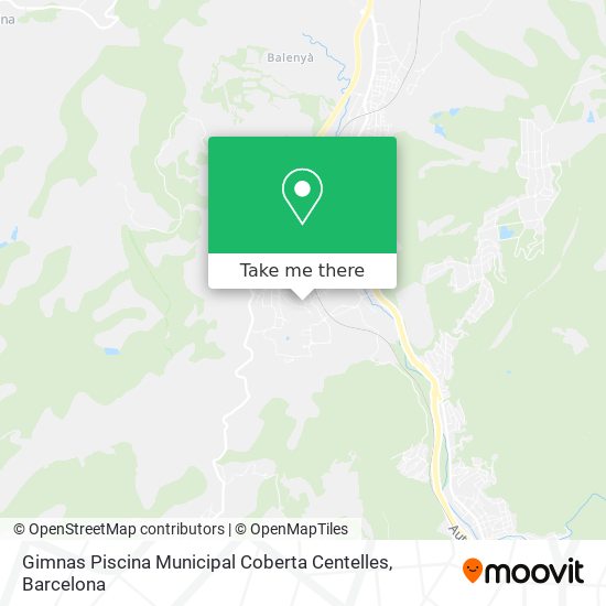 Gimnas Piscina Municipal Coberta Centelles map