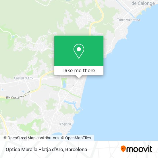 Optica Muralla Platja d'Aro map