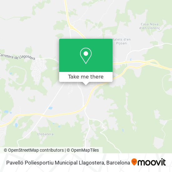 Pavelló Poliesportiu Municipal Llagostera map