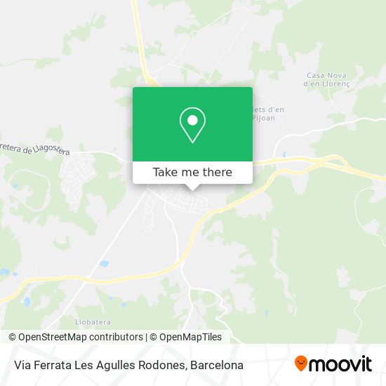 Via Ferrata Les Agulles Rodones map