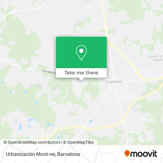 Urbanización Mont-rei map
