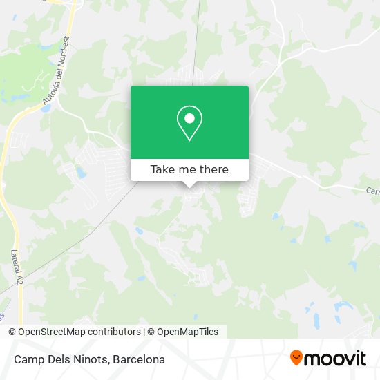 Camp Dels Ninots map