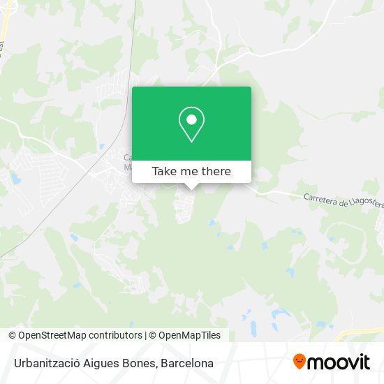 Urbanització Aigues Bones map