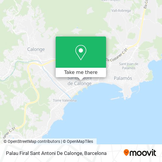 Palau Firal Sant Antoni De Calonge map