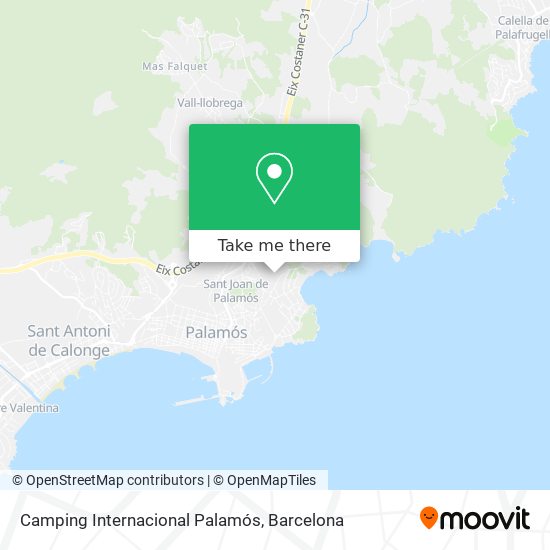 Camping Internacional Palamós map