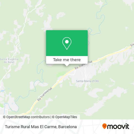 Turisme Rural Mas El Carme map