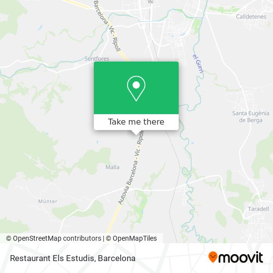 Restaurant Els Estudis map