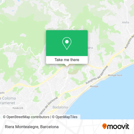 Riera Montealegre map