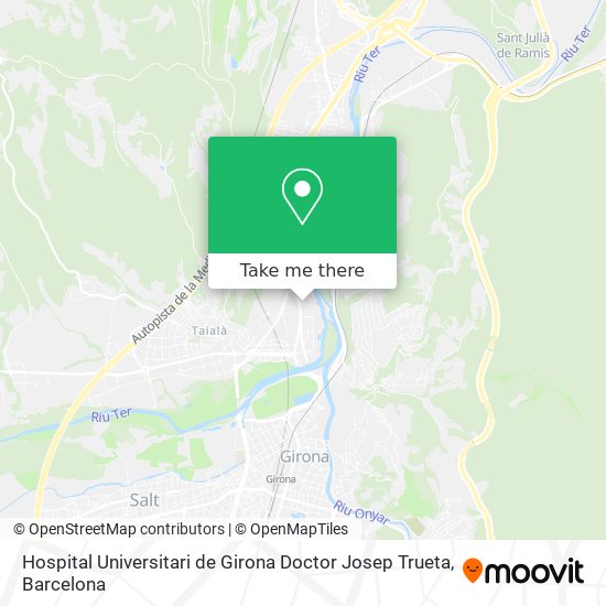 Hospital Universitari de Girona Doctor Josep Trueta map