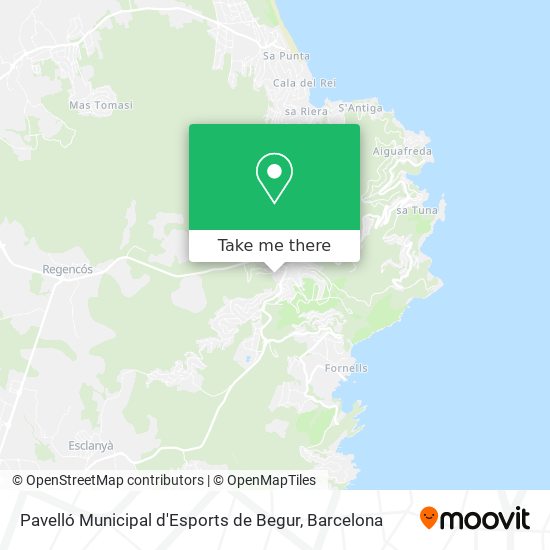 Pavelló Municipal d'Esports de Begur map