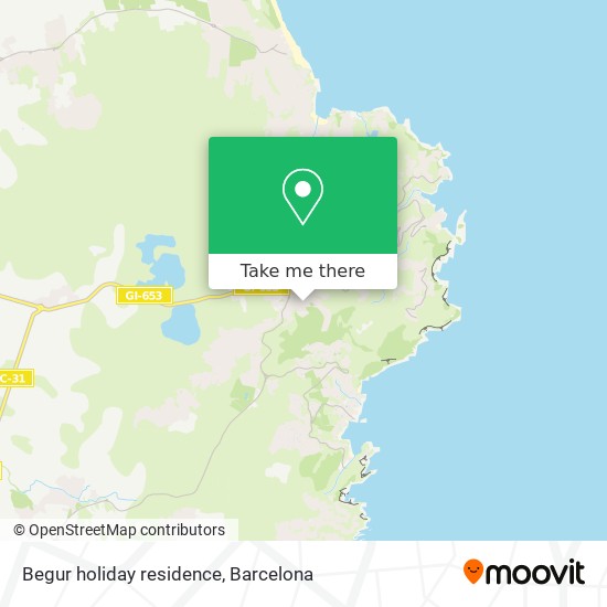 mapa Begur holiday residence