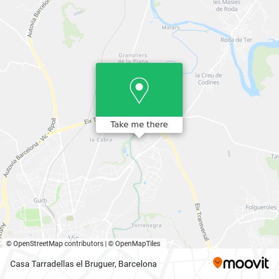 Casa Tarradellas el Bruguer map