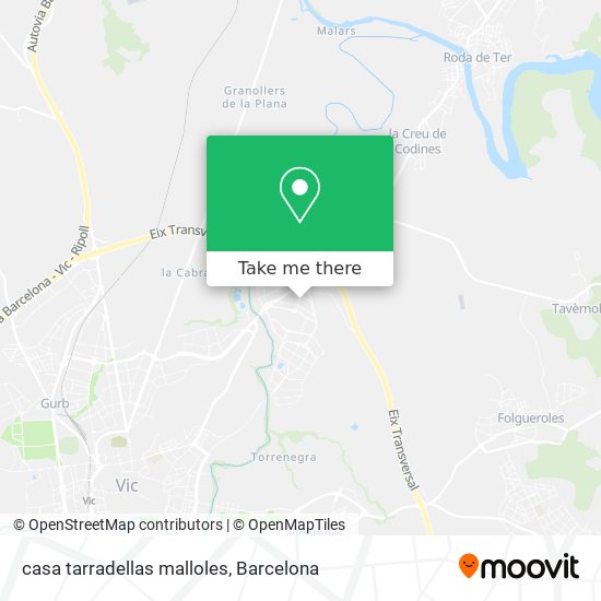 casa tarradellas malloles map