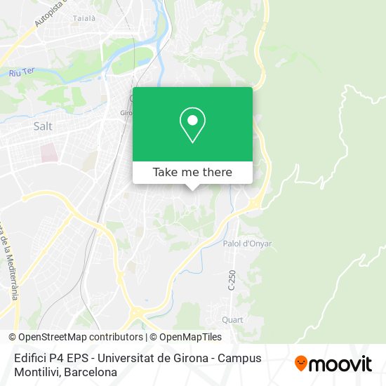 mapa Edifici P4 EPS - Universitat de Girona - Campus Montilivi