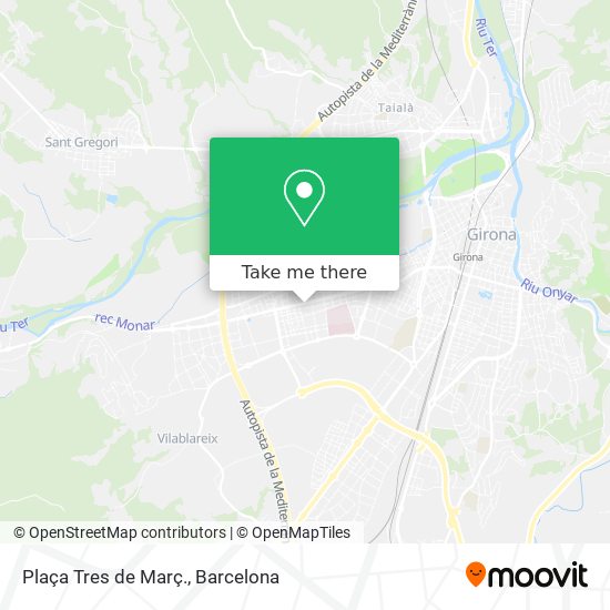Plaça Tres de Març. map