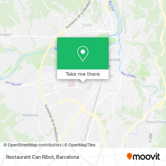 mapa Restaurant Can Ribot