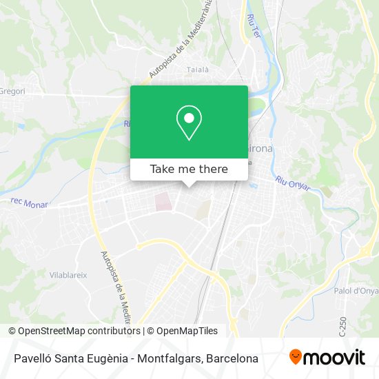 Pavelló Santa Eugènia - Montfalgars map