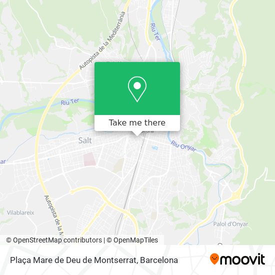 Plaça Mare de Deu de Montserrat map