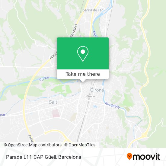 Parada L11 CAP Güell map