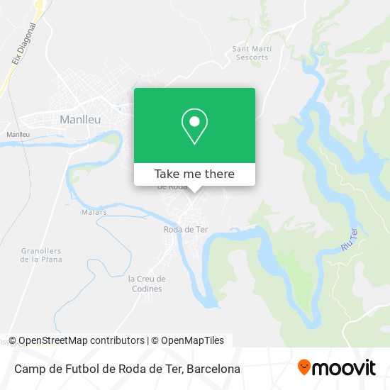 Camp de Futbol de Roda de Ter map