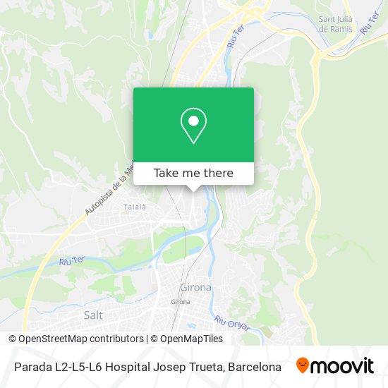 Parada L2-L5-L6 Hospital Josep Trueta map