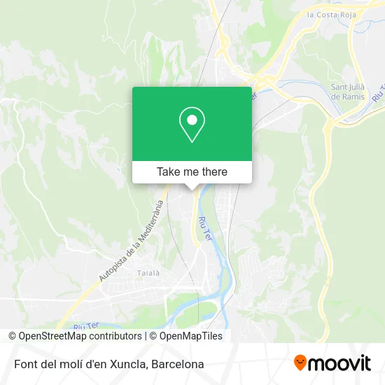 Font del molí d'en Xuncla map