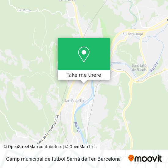 Camp municipal de futbol Sarrià de Ter map