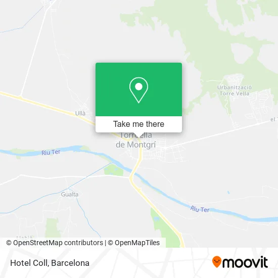 Hotel Coll map