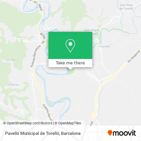Pavelló Municipal de Torelló map