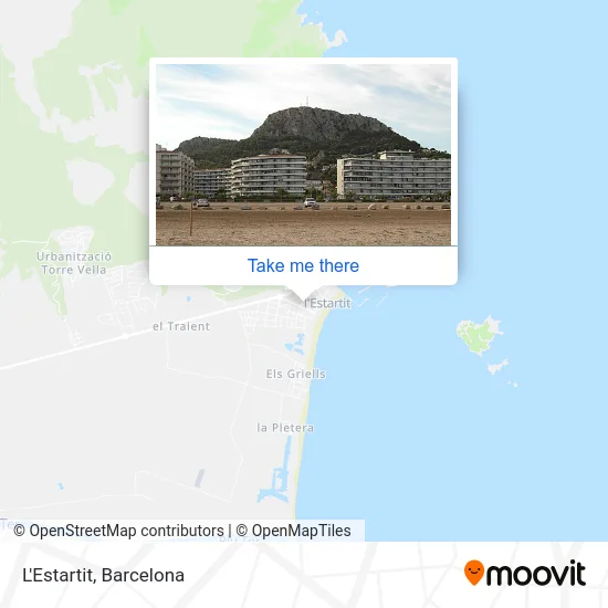 L'Estartit map