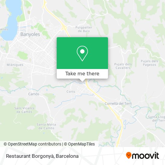 Restaurant Borgonyà map