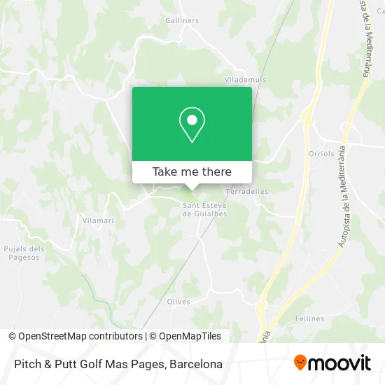 Pitch & Putt Golf Mas Pages map