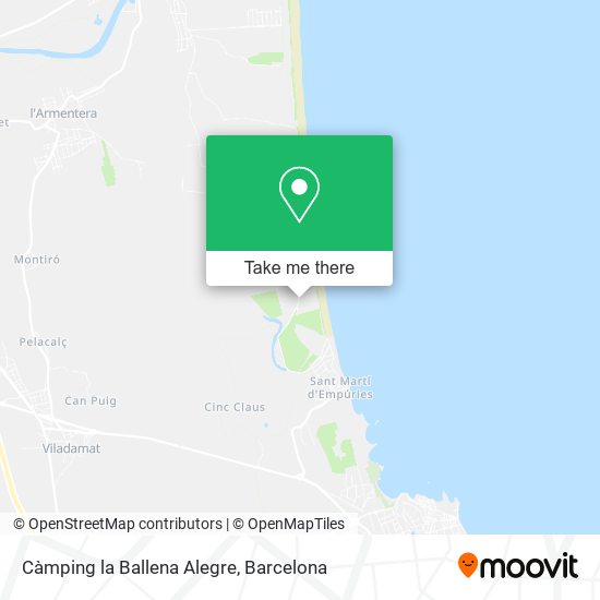 Càmping la Ballena Alegre map