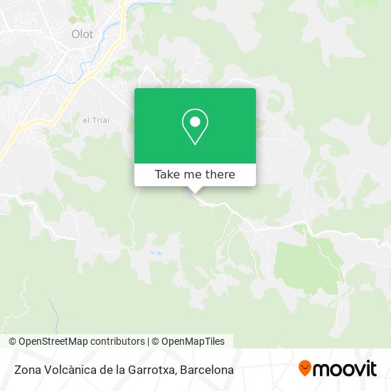 Zona Volcànica de la Garrotxa map