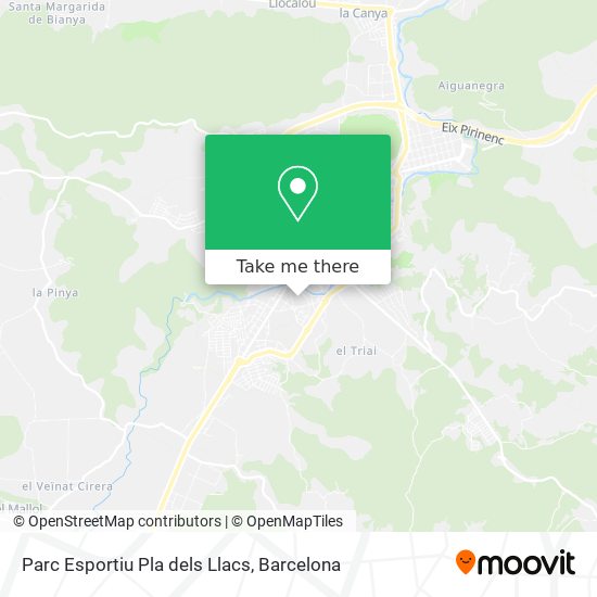 Parc Esportiu Pla dels Llacs map