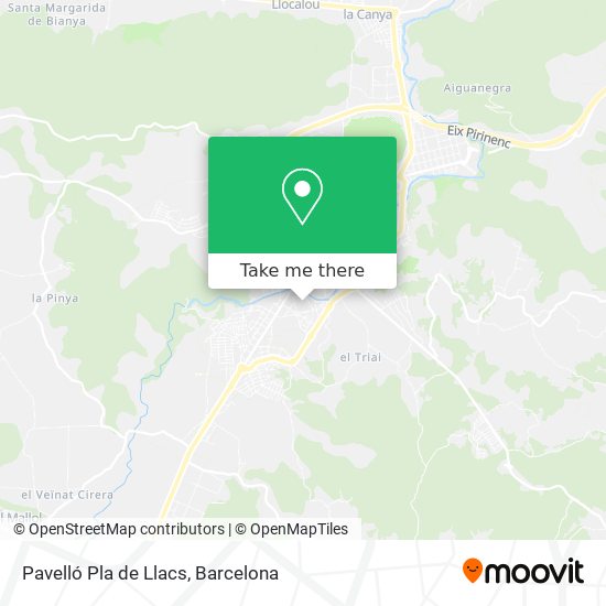 Pavelló Pla de Llacs map