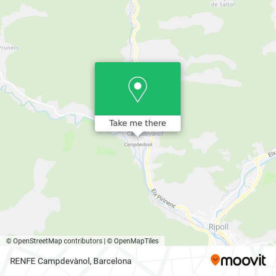 RENFE Campdevànol map