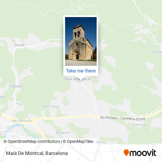 mapa Maià De Montcal