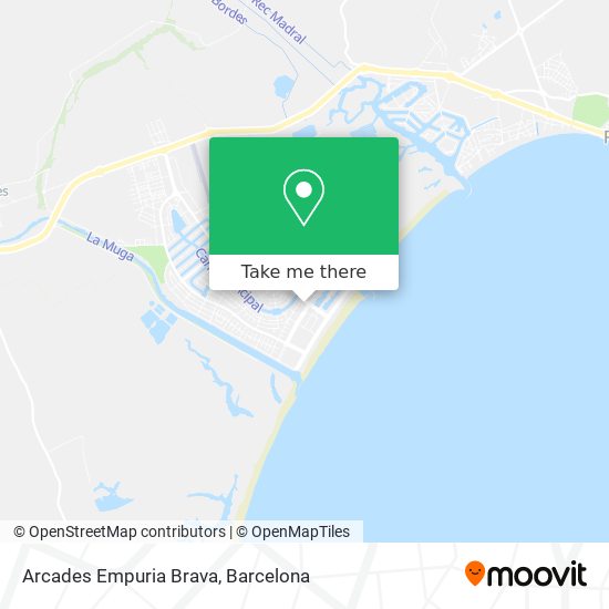 Arcades Empuria Brava map