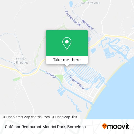 Café bar Restaurant Maurici Park map