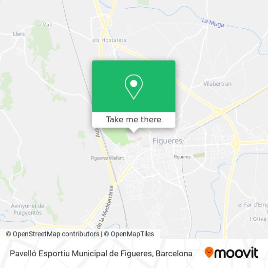 Pavelló Esportiu Municipal de Figueres map
